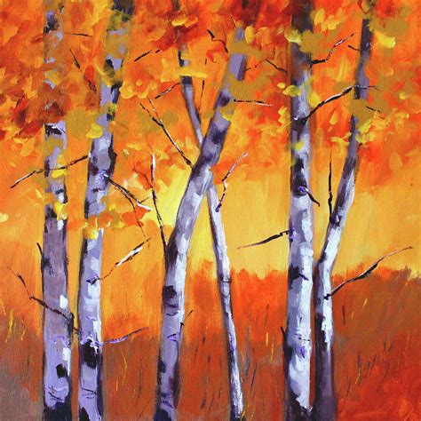 Color Forest Landscape Painting By Nancy Merkle