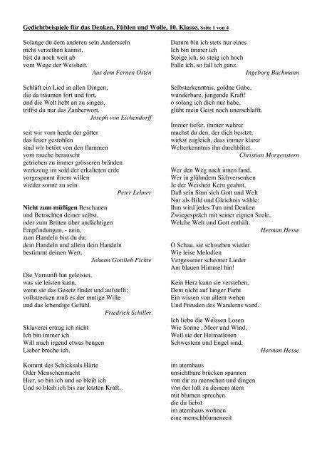 gedicht klasse 10 gedichtinterpretation kaitlyn braim