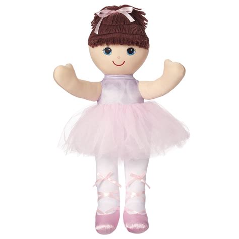 20 Inch Ballerina Rag Doll Soft Huggable Plush Perfect For Cuddling And Dancing