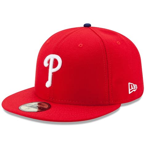 Mens Philadelphia Phillies New Era Red Game Authentic Collection On