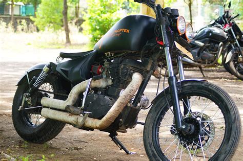A royal enfield enthusiast who is buying a 350/500 cc bike would honestly have all the models as his options. Custom Royal Enfield Electra with Triumph Rocket III Like ...