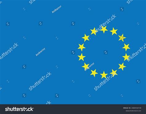 European Union Flag Vector Graphics Stock Vector Royalty Free