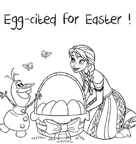 Frozen Coloring Pages Easter | Frozen easter, Frozen coloring pages
