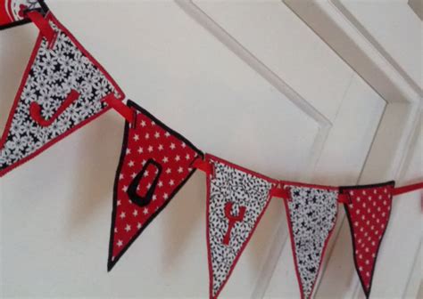 Bunting Machine Embroidery Design Made In The Hoop By Embroidalot