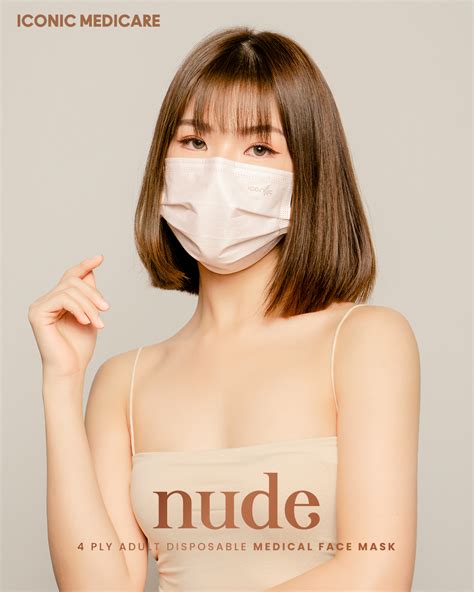 Nude Series Adult 4 Ply Medical Disposable Face Mask 50pcs Iconic