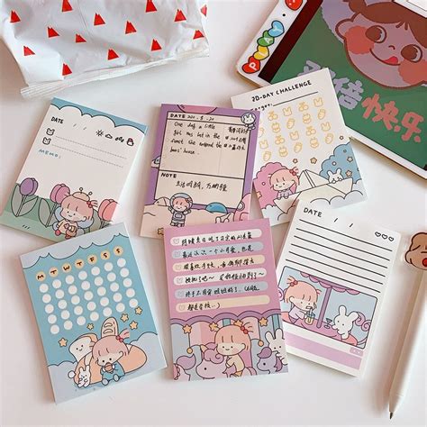 Stationary School Cute Stationary School Stationery Stationery Craft Daily Planner Notepad