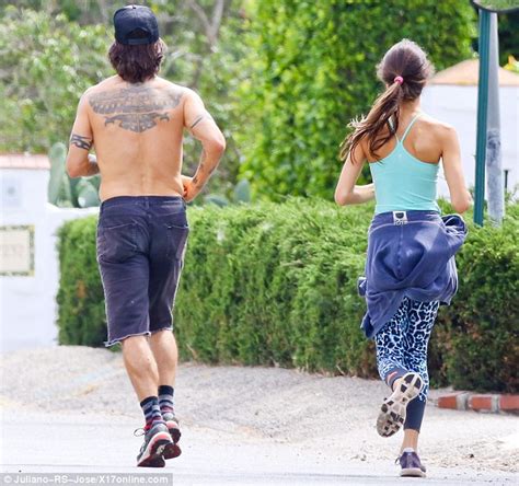 Anthony Kiedis Goes Jogging With Girlfriend Helena Vestergaard Daily