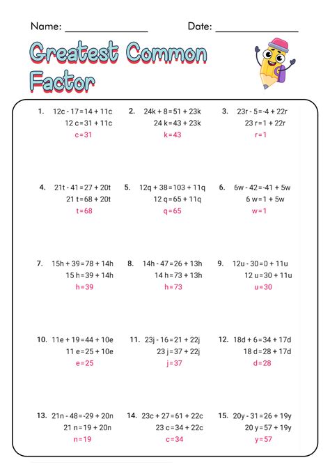 16 Factoring Polynomials Practice Worksheet And Answers Free Pdf At