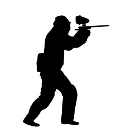 Paintball Silhouette Stencil Free Stencil Gallery