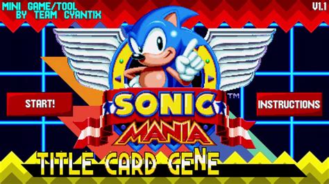 Sonic Mania Title Card Generator Surveyres