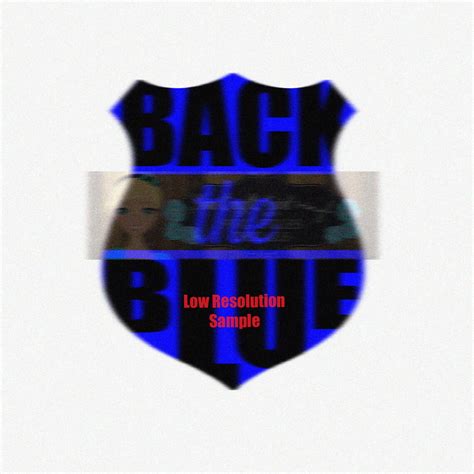 Back The Blue Badge Svg Dxf Png Pdf Commercial Use Svg Car Etsy