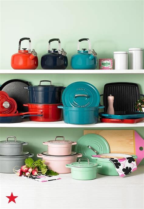 Same with cuisinart, martha stewart, tramontina, emerill, etc. Martha Stewart Collection Enameled Cast Iron 2-Qt. Heart ...