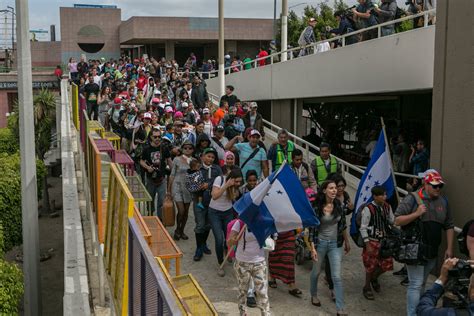 Us Lets A Few Members Of A Migrant Caravan Apply For Asylum The New