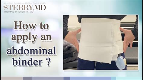 How To Apply An Abdominal Binder Youtube