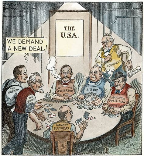 Posterazzi Cartoon New Deal 1932 Nwe Demand A New Deal American
