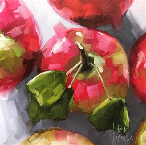 Daily Paintworks Orchard Apples Original Fine Art For Sale