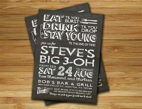 40th Birthday Invitations For Men For Men Beer View 40th