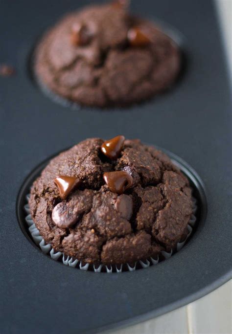 Vegan Double Chocolate Hazelnut Blender Muffins Recipe Peanut