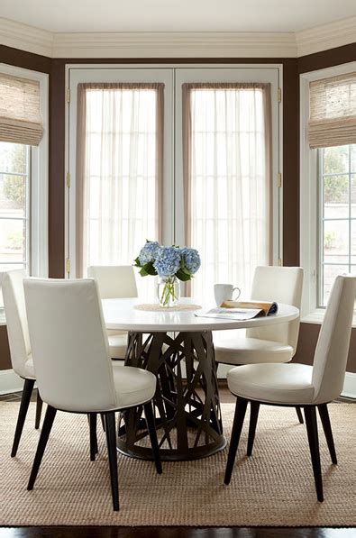 On purchases priced at $599.99 and up made with your rooms to go credit card through 7/12/21. dining rooms - chocolate brown walls French doors bamboo ...