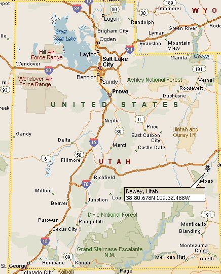 Dewey Utah Map 4