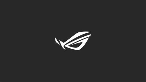 Asus Rog Logo Republic Of Gamers Minimalism Studio Shot Black