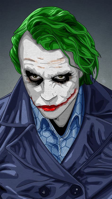 Download 720x1280 Wallpaper Joker Notorious Villain Artwork Dc