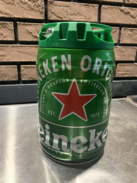 Heineken Mini Keg Beer Can 5l 132 Gallons Empty With Unused Taps