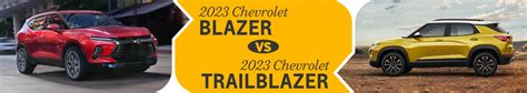 Compare The 2023 Chevrolet Blazer And 2023 Chevy Trailblazer In Salem
