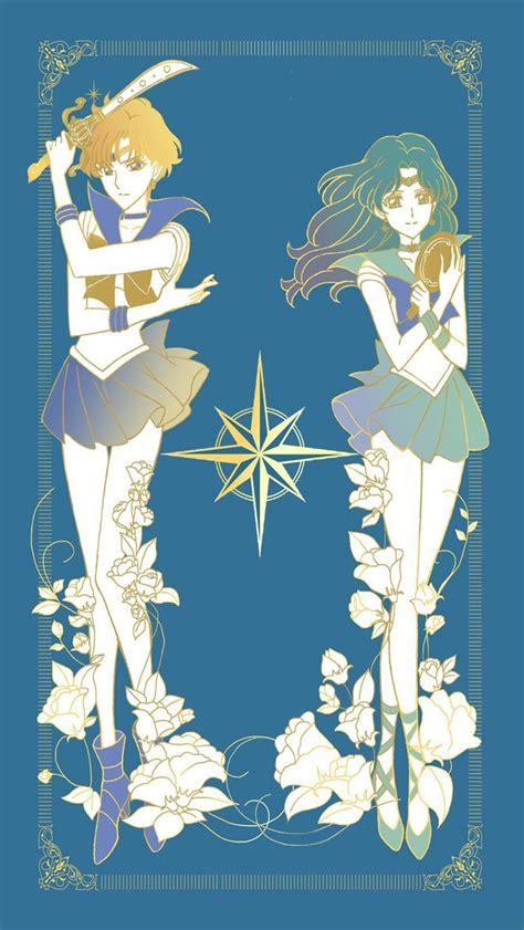 Sailor Neptune And Sailor Uranus Wallpapers Wallpapersafari