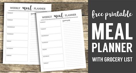 If you need help crafting a planner, you can choose from our planner templates. Free Printable Meal Planner Template - Paper Trail Design