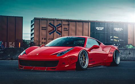 A collection of the top 78 ferrari wallpapers and backgrounds available for download for free. Download Ferrari 458 Liberty Walk 2 Wallpaper. HD Car Wallpaper Wallpaper | Wallpapers.com