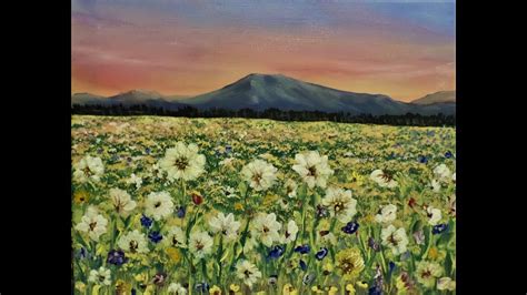 Most flowers will usually conform to these 4 basic shapes! How to Paint A Field of Flowers with Acrylic Paint for ...