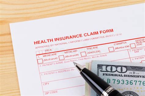 In case of a serious covered accidental injury or critical illness, active care pays you cash that you control for choice on where you use it. Health Insurance Claim Form With Pen On Wooden Desk Stock ...