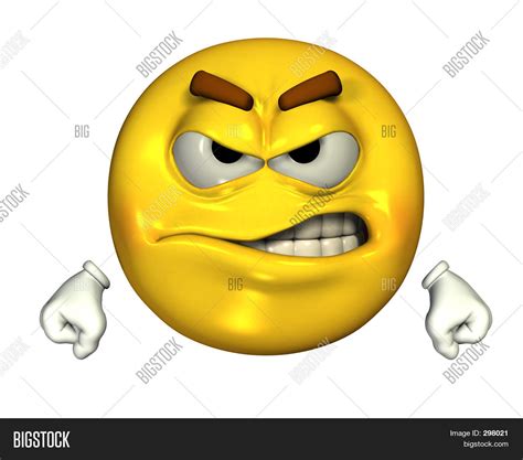 Angry Emoticon Image And Photo Bigstock