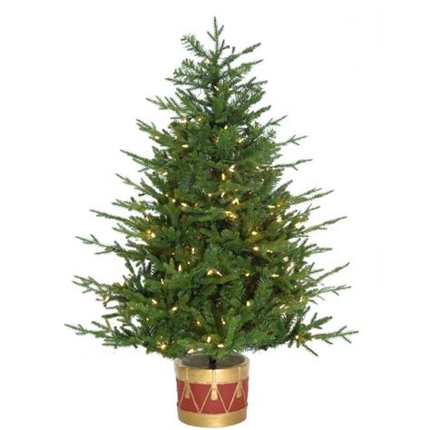 Fraser Hill Farm 4 Ft Pre Lit Artificial Christmas Tree With 200 Multi