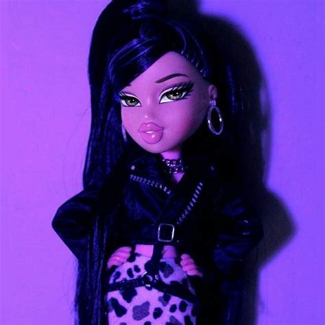 Image about pink in y2k by. ɮʀǟȶʐ👑💅🏽 | Purple aesthetic, Black bratz doll, Dark purple ...