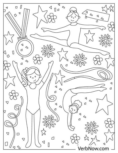 Gymnastics Printable Coloring Pages Free Printable Coloring Pages The