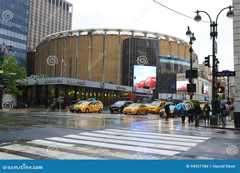 View Of Penn Station In Manhattan On A Rainy Day Editorial Stock Image