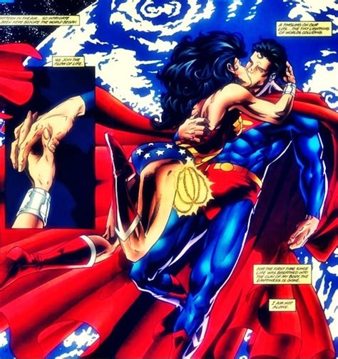 Image Superman Wonder Woman Kiss1 Love Interest
