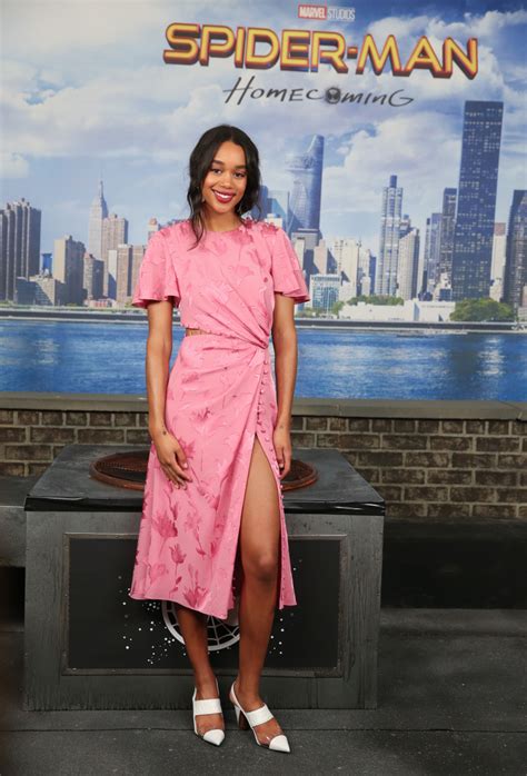 laura harrier is a breakout style star from the spider man homecoming