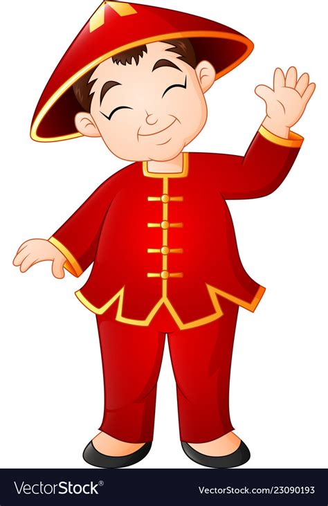 Some of them have left deep impressions on all here chinawhisper picks the top 10 classic chinese cartoon characters. Cartoon chinese boy wearing traditional costume Vector Image