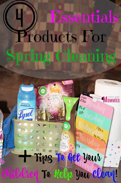 4 Essential Products For Spring Cleaning Tips To Get Your Children To