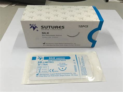 Silk Suture With Needlenon Absorbablebraidednatural Suture