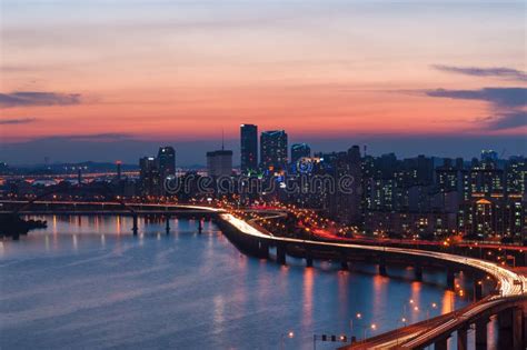 Seoul Sunset Stock Image Image Of Panorama Skyline 42469603