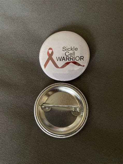 sickle cell warrior pin etsy