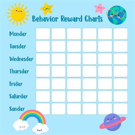 Behavior Reward Chart For Adults Free Printable Behavior