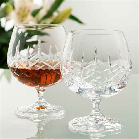 galway crystal brandy glass pair at hmgc10421