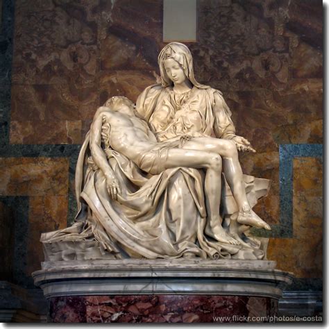 Pieta Michelangelo Buonarroti Miguel Angel Tenía 23 Años Flickr