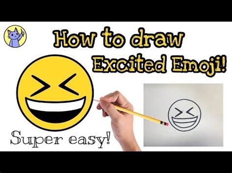 How To Draw Excited Emoji Step By Step Youtube