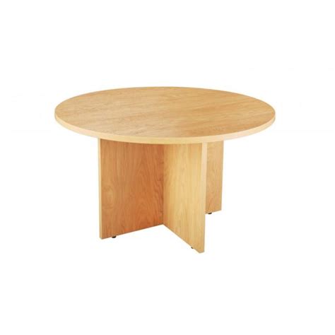 Beech Round Meeting Table 1200mm The Office Furniture Company